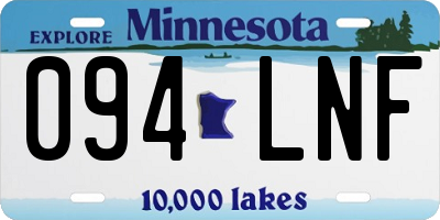 MN license plate 094LNF