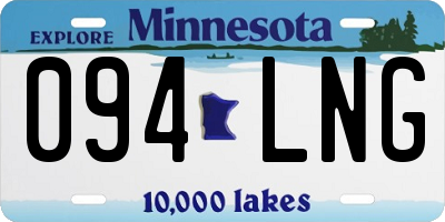 MN license plate 094LNG