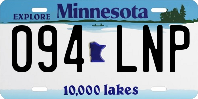 MN license plate 094LNP