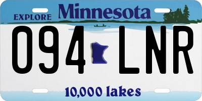 MN license plate 094LNR