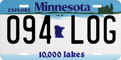 MN license plate 094LOG