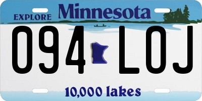 MN license plate 094LOJ