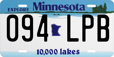 MN license plate 094LPB
