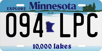 MN license plate 094LPC