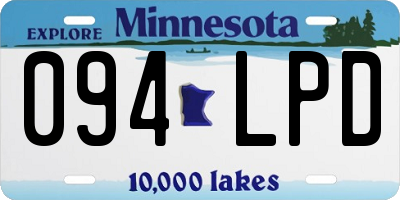 MN license plate 094LPD