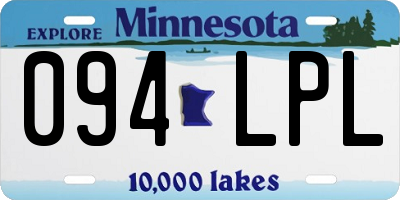 MN license plate 094LPL