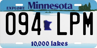 MN license plate 094LPM