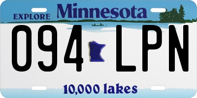 MN license plate 094LPN