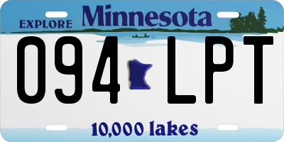 MN license plate 094LPT