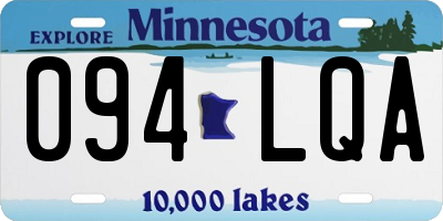 MN license plate 094LQA