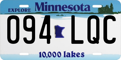 MN license plate 094LQC