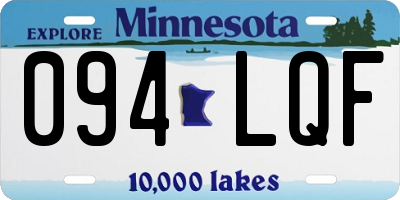 MN license plate 094LQF
