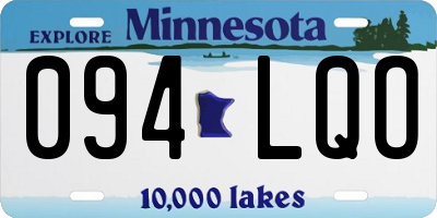 MN license plate 094LQO