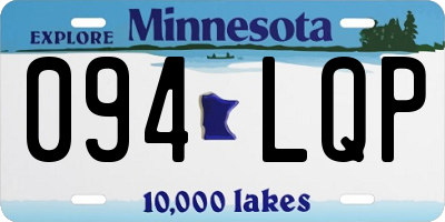 MN license plate 094LQP