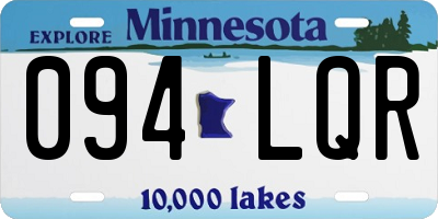 MN license plate 094LQR