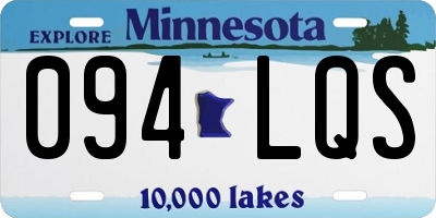 MN license plate 094LQS