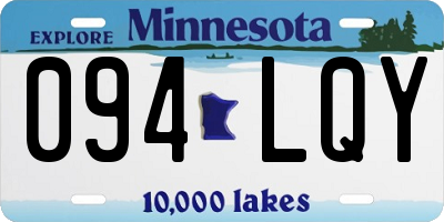 MN license plate 094LQY