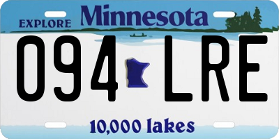 MN license plate 094LRE