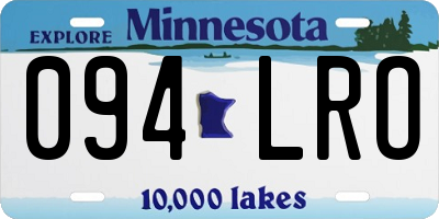 MN license plate 094LRO