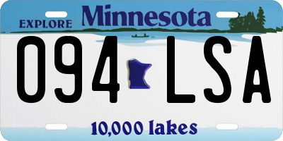 MN license plate 094LSA