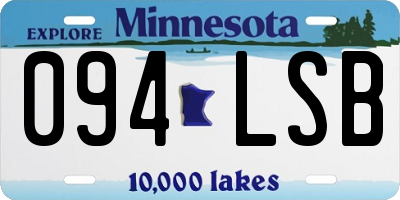 MN license plate 094LSB