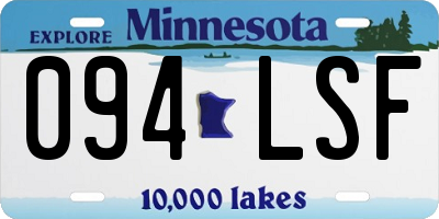MN license plate 094LSF