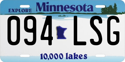 MN license plate 094LSG