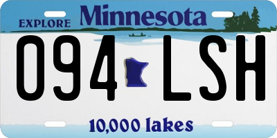MN license plate 094LSH