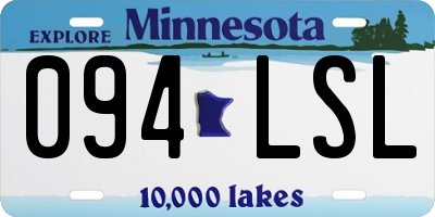 MN license plate 094LSL