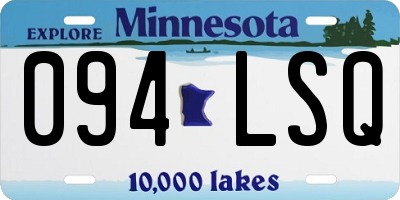 MN license plate 094LSQ