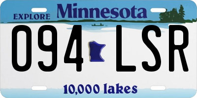 MN license plate 094LSR