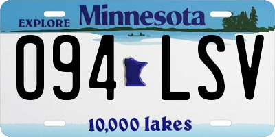 MN license plate 094LSV