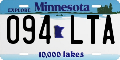 MN license plate 094LTA