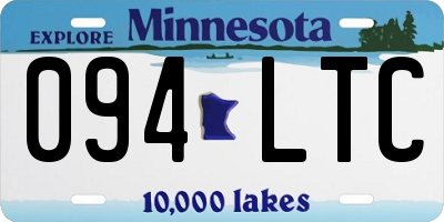 MN license plate 094LTC