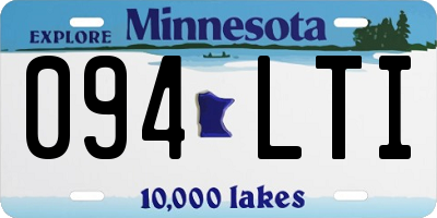 MN license plate 094LTI