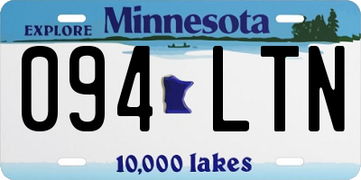 MN license plate 094LTN