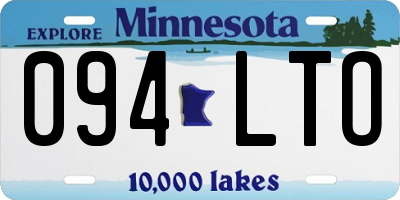 MN license plate 094LTO