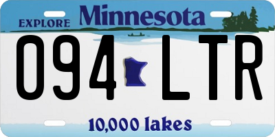MN license plate 094LTR