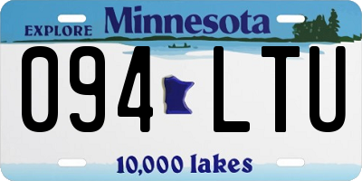 MN license plate 094LTU
