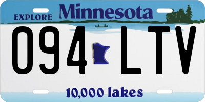 MN license plate 094LTV