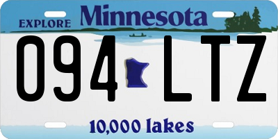 MN license plate 094LTZ