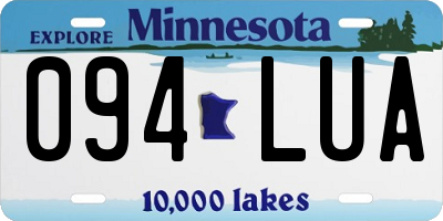 MN license plate 094LUA
