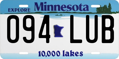 MN license plate 094LUB