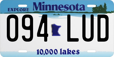 MN license plate 094LUD