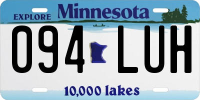 MN license plate 094LUH