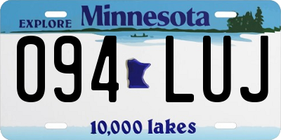 MN license plate 094LUJ