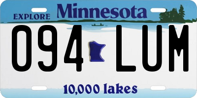 MN license plate 094LUM