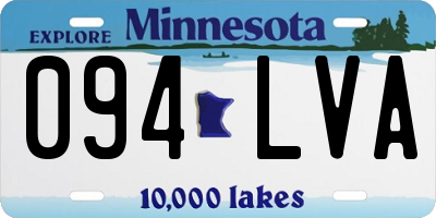 MN license plate 094LVA