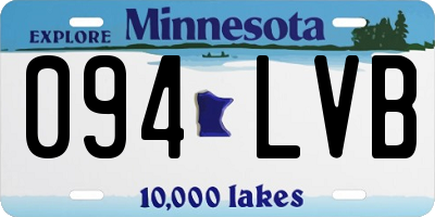 MN license plate 094LVB