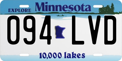 MN license plate 094LVD